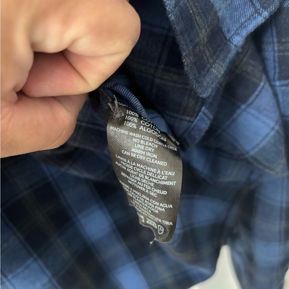 Slate & Stone Blue Plaid Casual Shirt - Picture 8 of 9